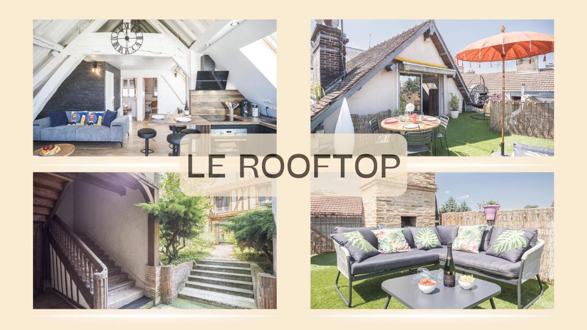 Le Rooftop - Vue Cathedrale - Climatisation Troyes Eksteriør bilde